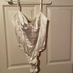 Zara satin bustier bodysuit